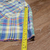 (L) Tommy Hilfiger Men's 100% Cotton Plaid Short Sleeve Button Down Shirt Casual