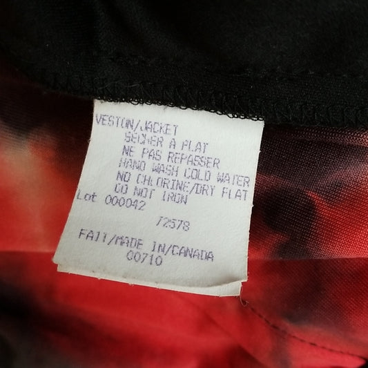 (S) Velevet Metallic Animal Print Zip Up Lightweight Sweater Canadian Made
