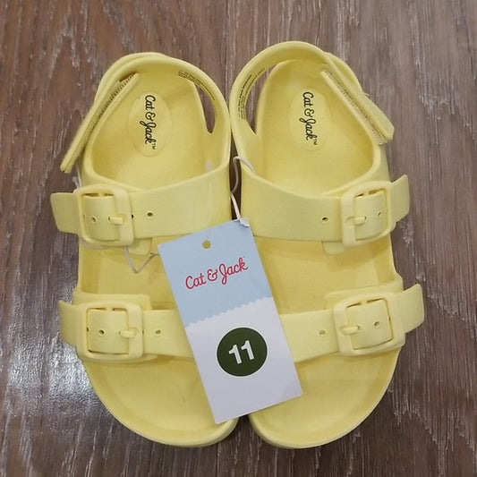 (11) NWT Cat & Jack Unisex Toddler Solid Color Buckle Sandals Summer Beach