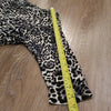 (S) Forever 21 100% Rayon Cheetah/Leopard Print ¾ Sleeve Casual Top Loungewear