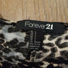 (S) Forever 21 100% Rayon Cheetah/Leopard Print ¾ Sleeve Casual Top Loungewear