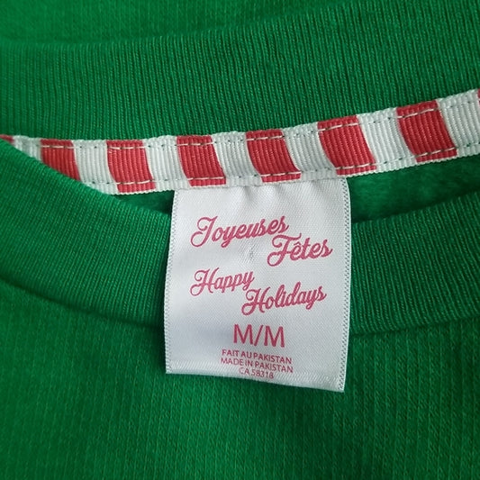 (M) Happy Holidays Seasons Greetings Holiday Graphic Sweatshirt Loungewear Cozy