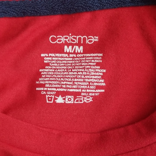 (M) Carisma Graphic Holiday Festive Long Sleeve Lightweight T-Shirt Fun Anytime