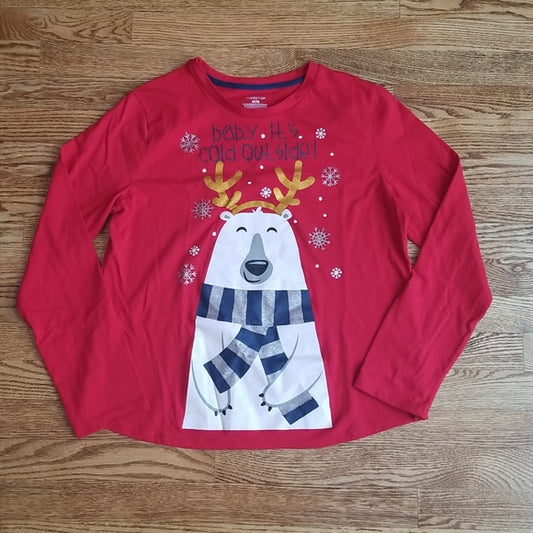 (M) Carisma Graphic Holiday Festive Long Sleeve Lightweight T-Shirt Fun Anytime