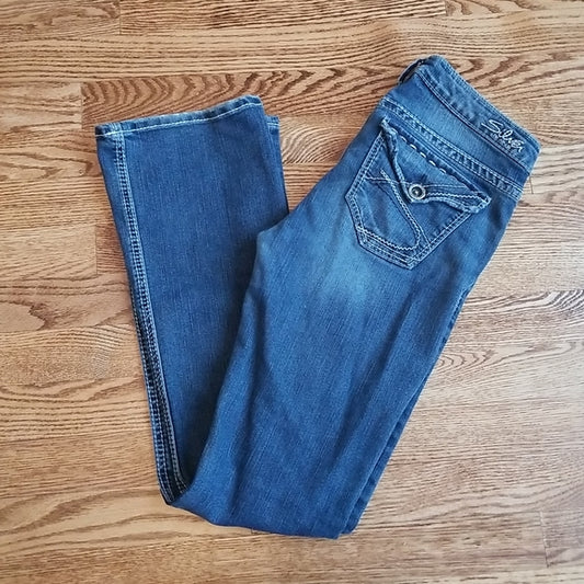 (25W) Silver Jeans Co. Surplus Bootcut Denim Jeans Western Cotton Contemporary