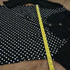 (L) NWT Polka Dot Embellished Lace Detail Soft Classic Long Sleeve Top