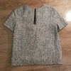 (M) Rag & Bone Wool Blend Short Sleeve Top Business Zip Up Back Daily Staple