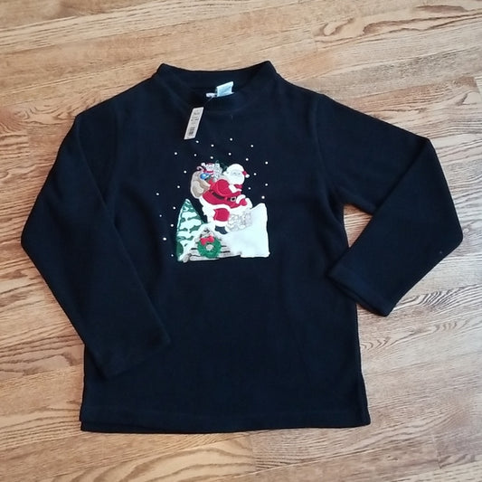 (S) NWT Wearever Vintage Embroidered Fleece Holiday Themed Sweater Festive Cozy