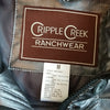 (M) Vintage Cripple Creek Ranchwear Metallic Puffer Vest Outdoorsy Athleisure