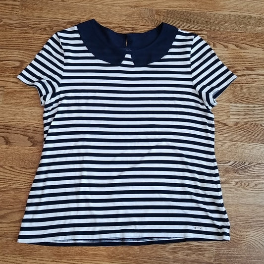 (XL) Tommy Hilfiger Nautical Striped Rayon Blend Soft T Comfy Classic Staple