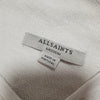 (M) All Saints 100% Cotton Cowl Neck Wrap Sweater Casual Neutral Contemporary