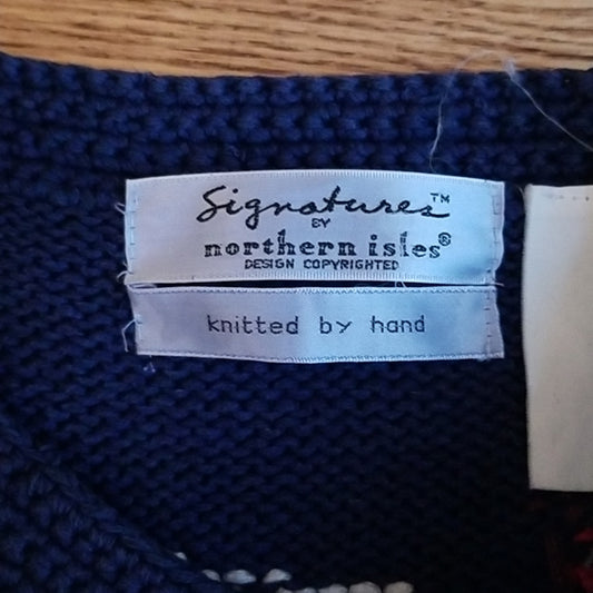 (M) Signatures by Northern Isles Handknit Cardigan Cottagecore Granny Country