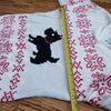 (L) Liz Claiborne 100% Cotton Cozy Knit Holiday Dog Sweater Festive Vintage Pup