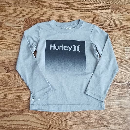 (6) Hurley Youth Dri-Fit Long Sleeve Crew Neck Athleisure T-Shirt Activewear