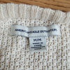 (M) American Eagle Outfitters Thin Cotton Blend Knit Open Cardigan Neutral Boho