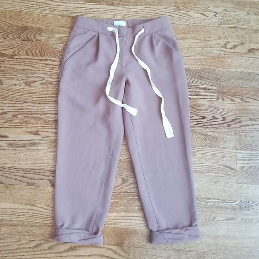 (00) Aritzia Wilfred Cropped Loose Fit Pants Casual Vacation Summer Lounge
