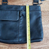 Roots 73 Leather Front Nylon Back Crossbody Satchel Messenger Bag Classic Daily