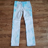 (25) 7 For All Mankind Roxanne Tie Dye Skinny Jeans Bohemian Abstract Unique