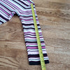 (L) Denver Hayes 100% Cotton Striped Vertical Ribbed Knit Cozy Turtle Neck 90s