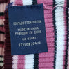 (L) Denver Hayes 100% Cotton Striped Vertical Ribbed Knit Cozy Turtle Neck 90s