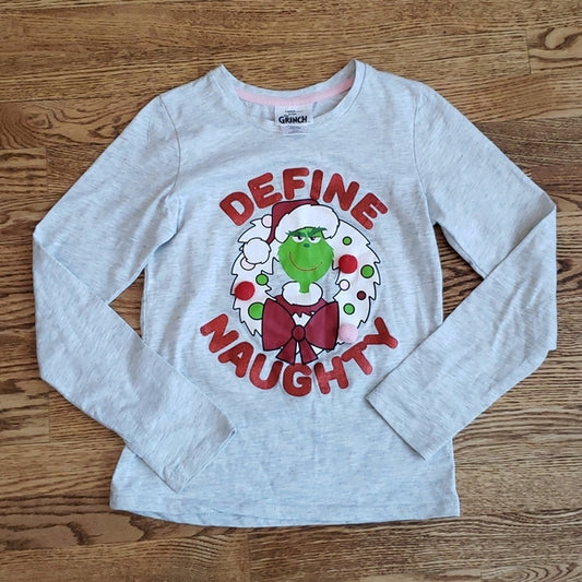 (L) Illumination Dr. Seuss' The Grinch Youth "Define Naughty" Long Sleeve Tee