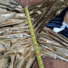(L) California Costumes Metallic Gold Hooded Flashy Unique Jumpsuit Spaced Out