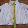 (M) L.L. Bean Cable Knit Cottagecore Button Up Sweater Cozy Comfy Winter