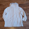 (M) L.L. Bean Cable Knit Cottagecore Button Up Sweater Cozy Comfy Winter