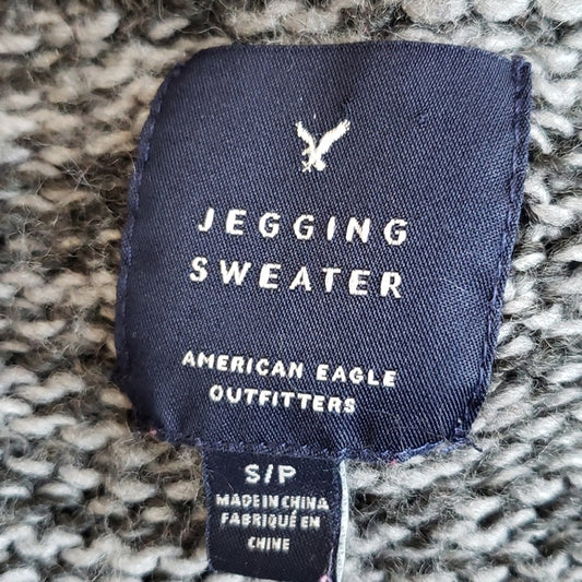 (S) American Eagle Outfitters Rainbow Wool Blend Knit Jegging Sweater Holiday
