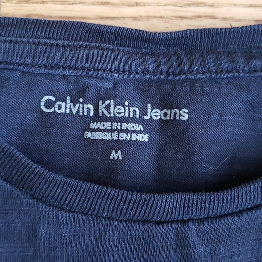 (M) Calvin Klein Jeans Classic 100% Cotton Short Sleeve Crew Neck T-Shirt