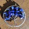 Wire Wrap Lapis Tree of Life Pendant Boho Bohemian Gypsy Classic Beautiful Gems