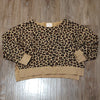 (M) Poppy & Peonies Leopard Print 100% Cotton Oversized Top Made in Canada