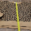 (M) Poppy & Peonies Leopard Print 100% Cotton Oversized Top Made in Canada