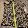 (M) Poppy & Peonies Leopard Print 100% Cotton Oversized Top Made in Canada