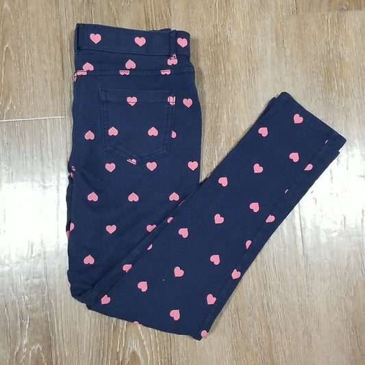 (14) Childrens Place Heart Printed Jegging Stretch Comfy Classic Everyday Play