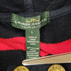 (L) Lauren Ralph Lauren Jeans Co. 100% Cotton Striped Sweater Loungewear Cozy