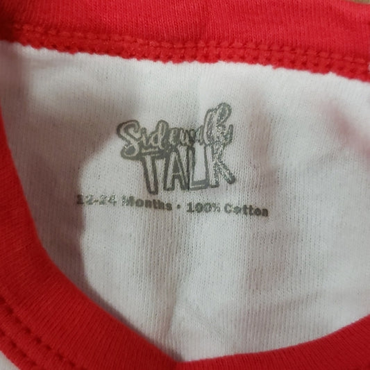 (12-24 Months) Sidewalk Talk Baby 100% Cotton Festive Bodysuit Holiday Adorable