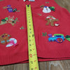 (L) Vintage Tabi International Holiday Collection Beaded Vest 100% Cotton