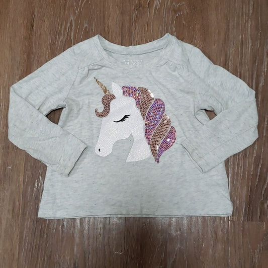 (2T) The Children's Place Youth Graphic Long Sleeved T-Shirt Casual Everyday