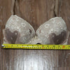 (32DDD) Parisa Fé Lacy Padded Support Bra Neutral Intimates Everyday Bow Accent