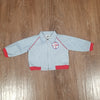 (0-6M) Vintage Catton Candy Baby Baseball Outfit Sporty Athletic 80s Classic