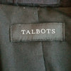 (XL) Talbots 100% Cotton Shell Textured Padded Shoulder Blazer Academia Office