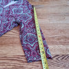 (L) Talbots Petites Paisley Print ¾ Sleeve V Neck Soft Rayon Blend Top Academia