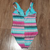 (12) George. Colorful Printed One Piece Swimsuit Beach Vacation Coastal Lake