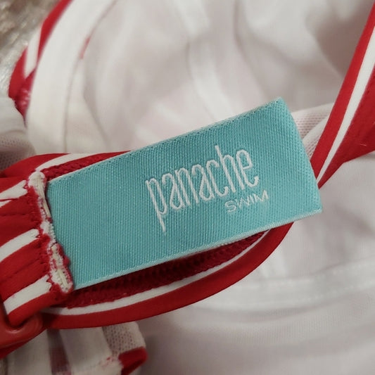 (36E) Panache Swim Striped Bikini Swim  Beach Lake Vacation Summer Retro Vibes