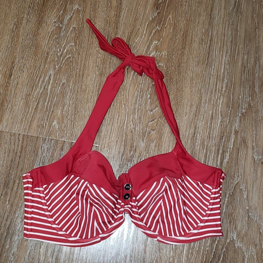 (36E) Panache Swim Striped Bikini Swim  Beach Lake Vacation Summer Retro Vibes