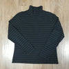 (L) Talbots Petites Comfy Lightweight Turtleneck Top Striped Pattern Loungewear