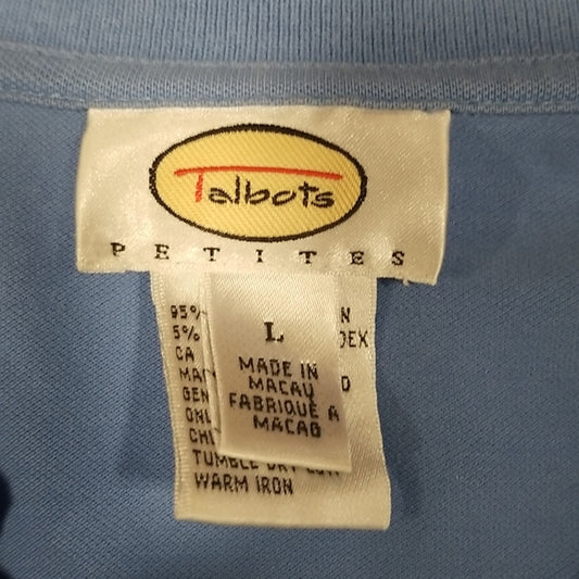 (L) Talbots Petites Casual Lightweight Academia Office Business Workwear Comfy