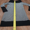 (S) BCBGMaxAzria Turtleneck Long Top/Sweater Dress Stripes Warm Loungewear