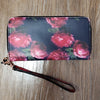 Floral Wristlet Wallet Functional Pockets Lightweight Classy